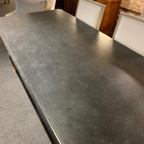 antique metal dining table